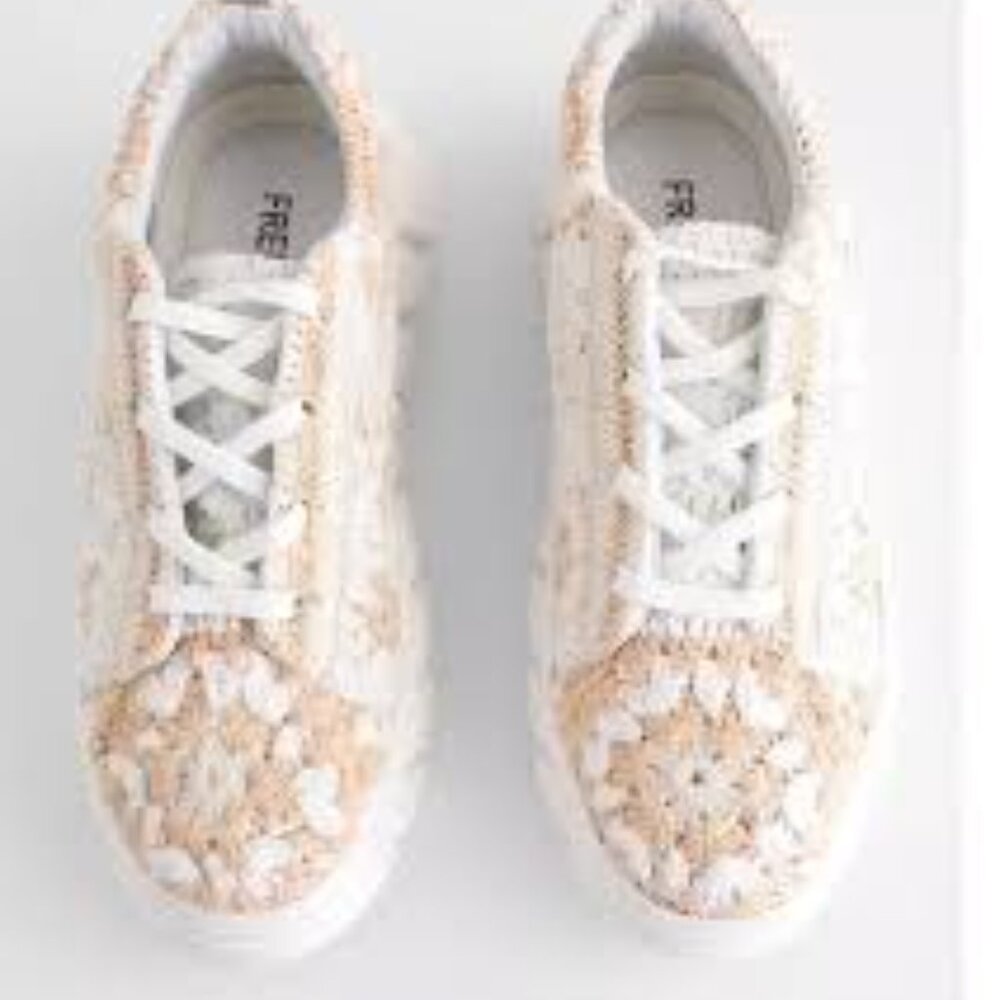 Free People Catch Me If You Can Crochet Sneakers